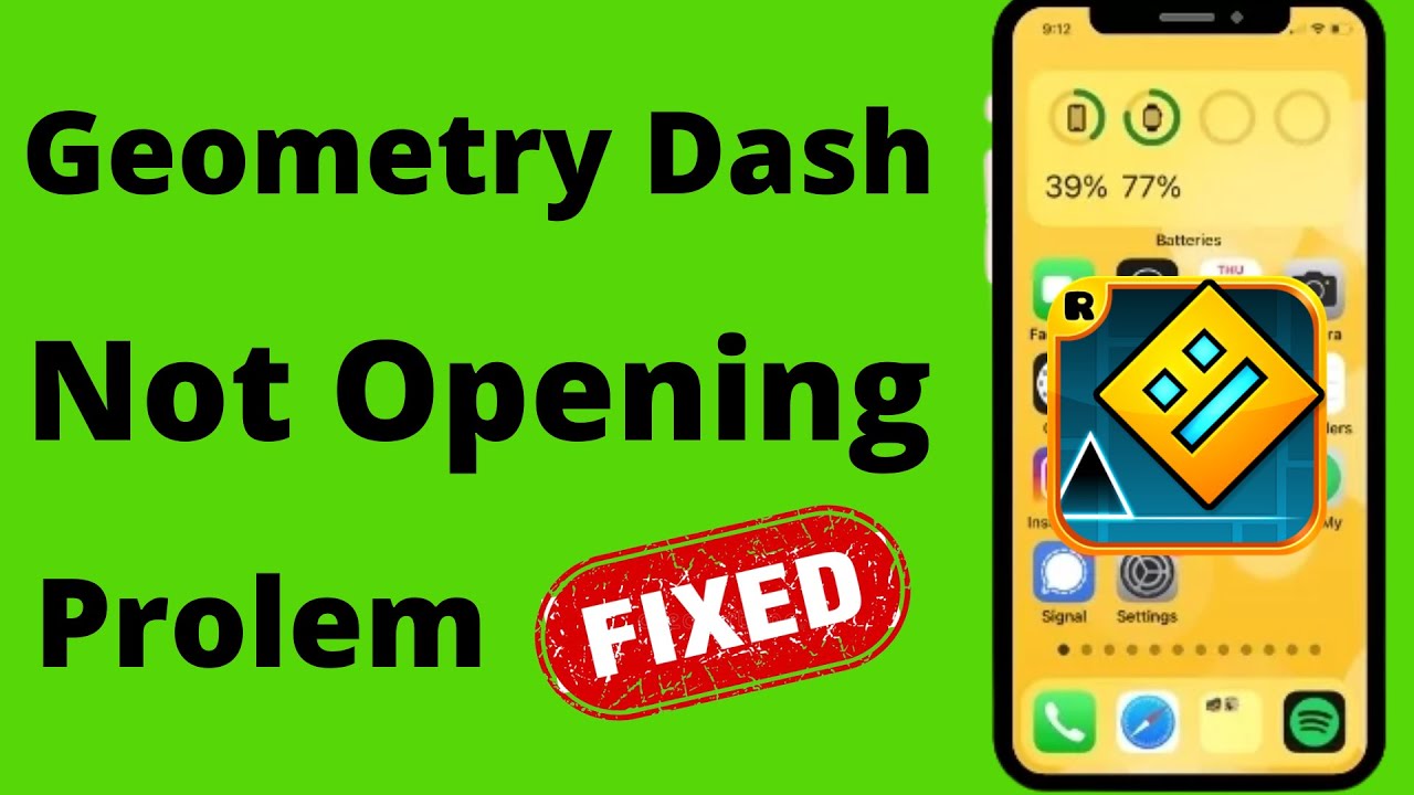 how to fix geometry dash not working