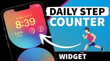 How to Add DAILY STEP COUNTER to Your iPhone Lock Screen I Step Counter Widget for iPhone