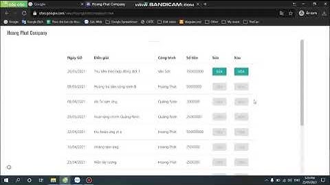 Hướng dẫn nhập liệu trên site - Ứng dụng miễn phí #appscript #googlesheet #googlesite