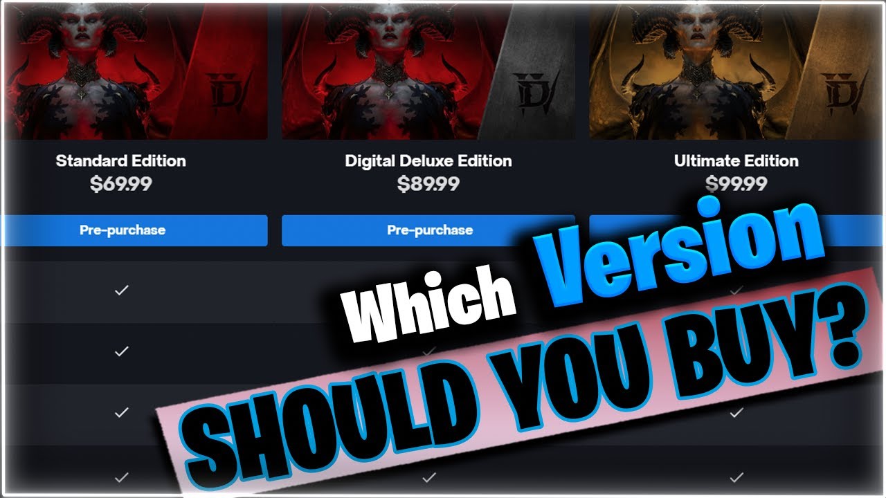 Which Version of Diablo 4 Should You Buy?!