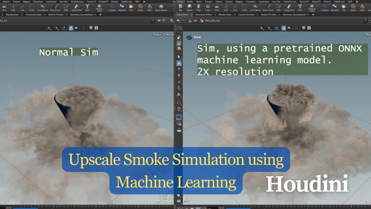 How To Upscale Lowres Fire/Smoke Simulation using Machine Learning In ...