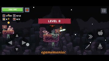 Apple Knight 2: Hack and Slash  World 4 Level 8| Dungeons| Secret Hidden Chest Location|