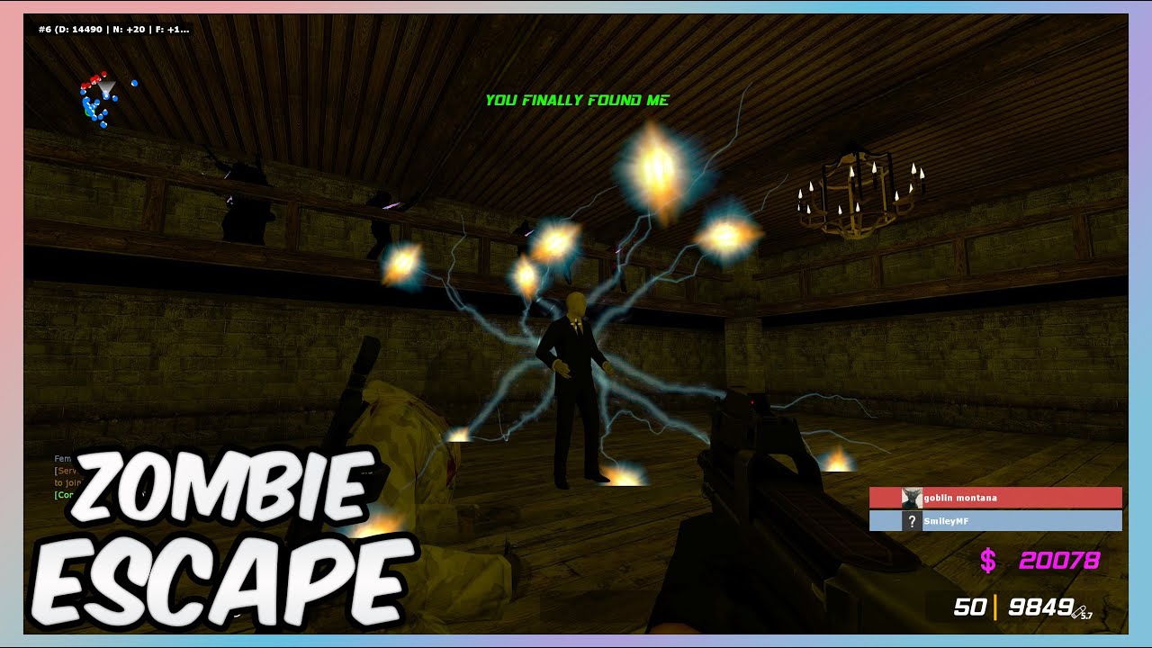 Zombie Escape in CSS - ze_slender_escape_b4 on NiDE (Madness Mode)
