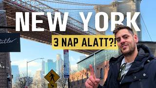 NEW YORK 🇺🇸 3 Nap alatt?? MEGÉRI vagy ŐRÜLTSÉG?!🏙️🤯