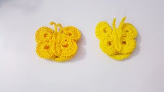 كروشيه فراشه بسيطه / crochet butterfly