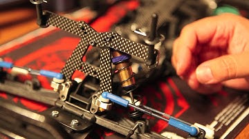 How to Build an X Factory SCX-60 CF RC Car Part 26 Installing the Front Shocks