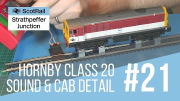 #21 Hornby Class 20: Look-over, plus TTS Sound Bass Reflex Speaker & Custom Cab Wall Installation