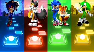 Sonic Exe Vs Tails Exe Vs Sonic Tails Hedgehog Vs Green Sonic Tiles Hop Gameplay