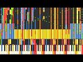 [Black MIDI] Synthesia – Offenbach - Can Can 104,000 notes ~ Sir Spork