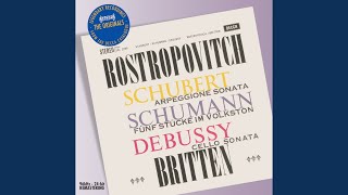 Schubert: Sonata For Arpeggione And Piano In A Minor, D. 821: 2. Adagio - Mstislav Rostropovich, Benjamin Britten & Franz Schubert