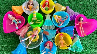 Some Lot's of Disney Princess,. with Unboxing Satisfying video Miniature Dolls No Talking Video ASMR