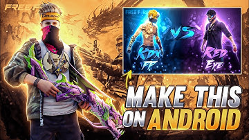 How To Make Free Fire Vs Thumbnail In Pscc 🔥  Free Fire 1v1 Thumbnail Kaise Banaye Android Me 💤