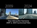 Tokyo Metropolitan Expressway 2009 vs. 2024 Synchronized Video[HD]