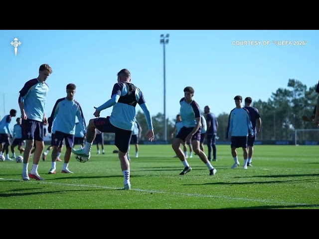 Celta Vigo-Juventus, l'allenamento degli spagnoli