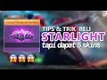 Starlight Trick Bisa Dapat 5 Skins Gratis (?) + Giveaway Skins Mobile Legends Bang Bang