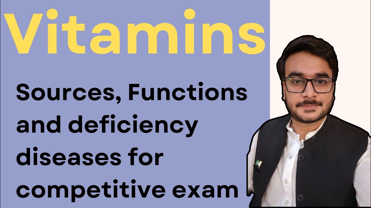 Vitamins sources, functions and deficiency diseases for competitive exam| Vitamin MCQs | MS GK