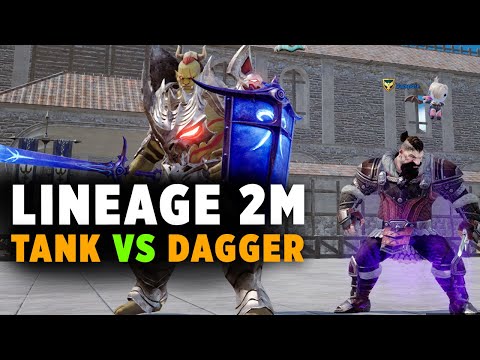 LINEAGE 2M GLOBAL - TANK VS DAGGER PVP #리니지2M