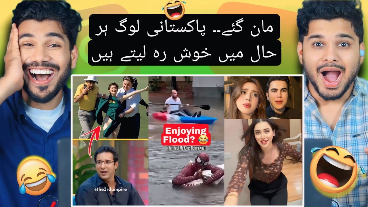 Naughty Waseem Bhai 😂 | Pakistani's enjoying Flood |   Alina Aamir & Jannat Mira | TM&R Ep 12