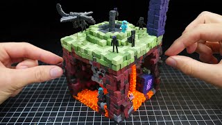 Making NETHER & END Minecraft Miniature in Polymer Clay