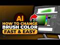 How To Change Color Of Brush in Illustrator (𝟮𝟬𝟮𝟲) | 100% WORKS | NO Yapping, To The Point & EASY
