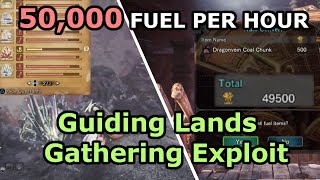 MHW Steamworks Fuel Optimal Farming with Guiding Lands Exploit - 50000+ fuel per hour
