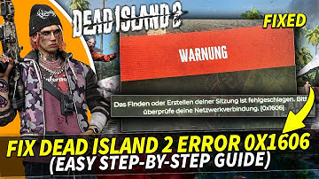 Dead Island 2 Error 0x1606 Fix | How to Solve Installation & Launch Issues on Epic (100% Working)