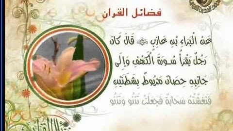 فضل سورة آل عمران و سورة الكهف