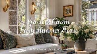 Summer Home Makeover: Stunning Green & Cream Decor Tips You Must Try!