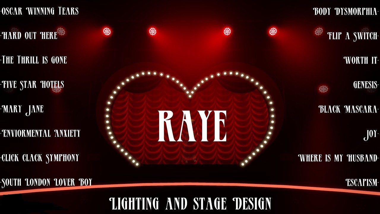 Guarda RAYE Live | Lighting and Stage Design su YouTube Guarda RAYE Live | Lighting and Stage Design su YouTube