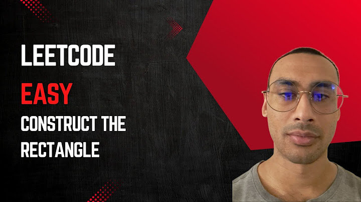 Leetcode Easy - Construct the Rectangle