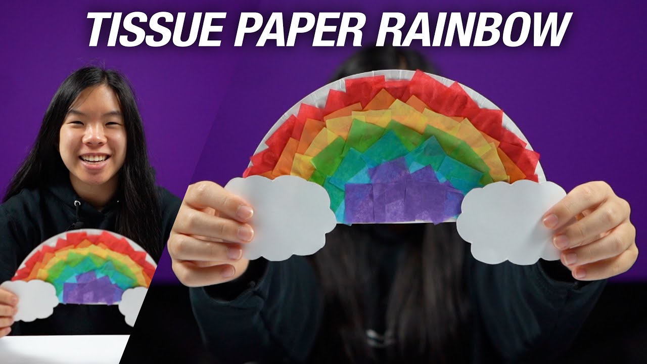 Tissue Paper Rainbow - Things to Make and Do, Crafts and Activities for  Kids - The Crafty Crow