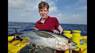 Deep Sea Fishing Curacao: 47 lbs Yellowfin Tuna & 24lbs Wahoo, Guaranteed Thrills with Light Tackle!