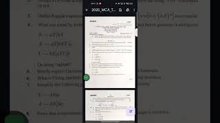 BU 1ST SEM MCA THEORY OF COMPUTATION QUESTION PAPER 2025