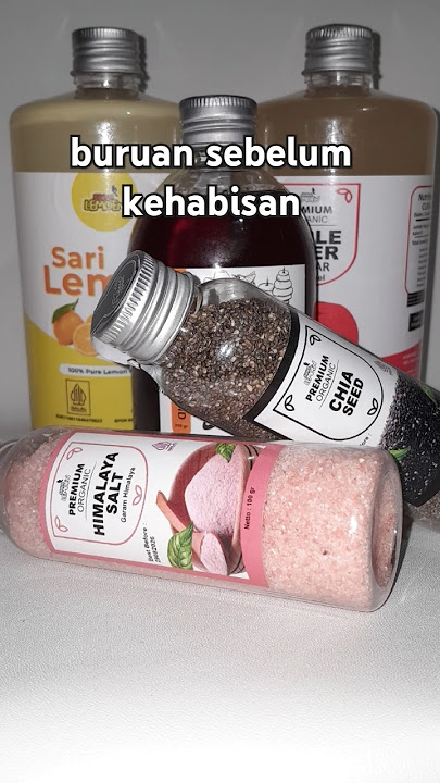 Madu Hutan, Sari Lemon, Cuka Apel, Garam Himalaya, Chia Seed. #cukaapel #maduhutan  #sarilemon