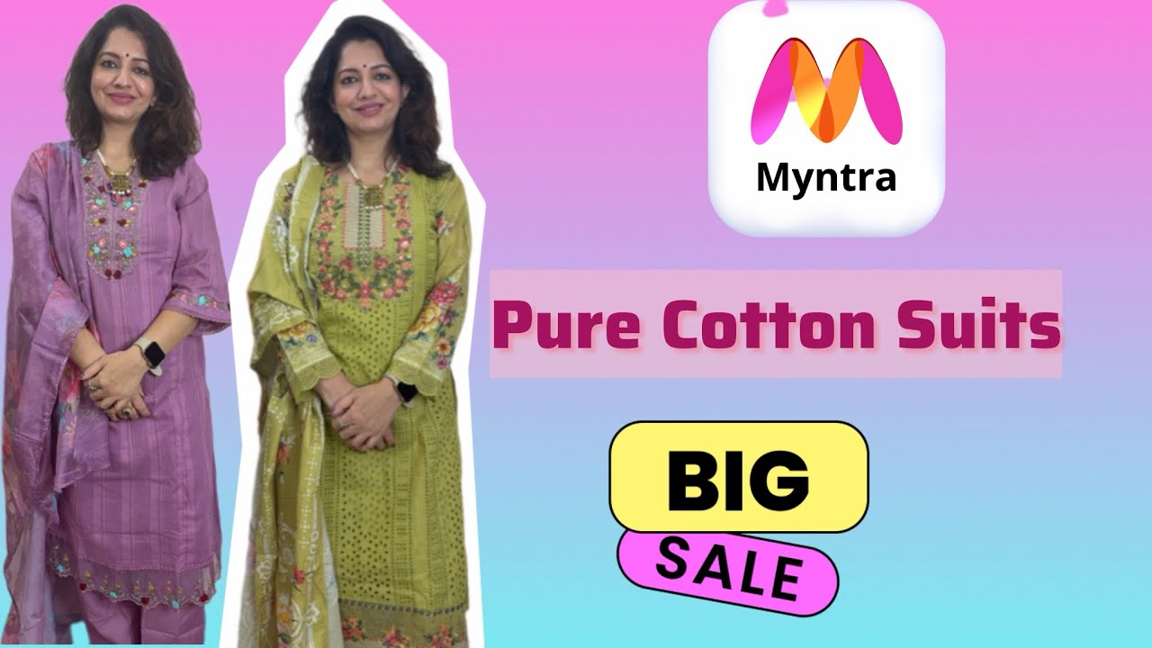 Pure Cotton Suits|Myntra Haul @PoojaMahay-h1m 