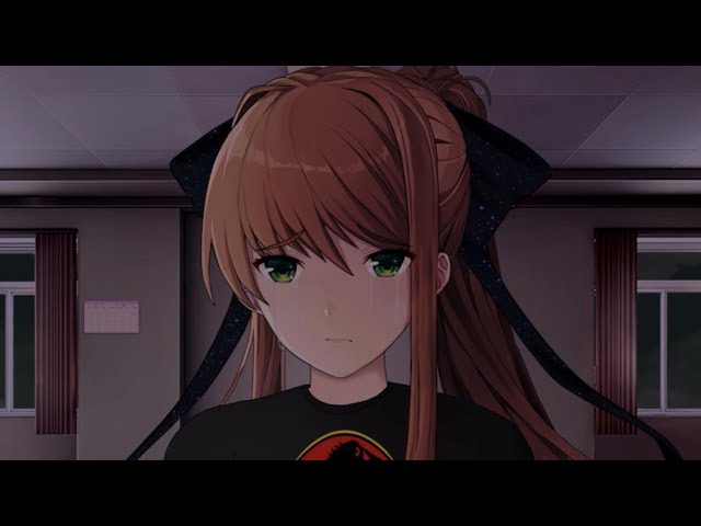 Monika After Story on X: BOO! 👻 Did I scare you? Ehehe~ Big, big