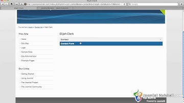 Create / Edit Contact Form - Joomla Nutshell 1.6 / 1.7 Tutorials Updated - 2.5