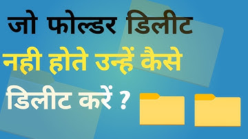 How to fix unable to delete folder could not find this item