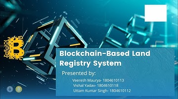Bhu- Ledger | Blockchain-Based Land Registry | System Final Year CSE Project