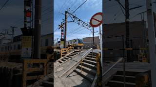 踏切 電車 鉄道 JR南武線 宿河原第1 JR東日本E233系 railroad crossing japan