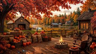 🍁🌾 Cozy Fall Harvest Village|Rustic Farmhouse, Soft Breeze & Peaceful Farm Animals for Relaxation 🐓🍂 screenshot 4