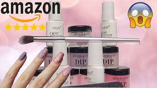 Trying Out the HIGHEST RATED Dip Powder Kit on Amazon