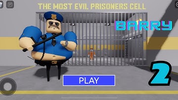 Roblox Barry’s Prison Run Story Obby EASY MODE (Version 2) - Walkthrough and Boss Battle