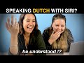 Students of DUTCH TRY to talk with SIRI... (hilarious!)