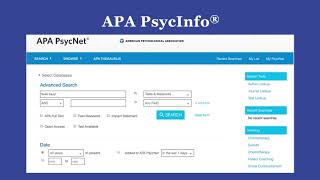 Searching APA PsycInfo’s Tests and Measures Field on APA PsycNet