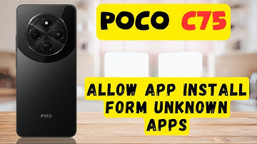 Allow app install form unknown apps || Apps downloading permission settings Poco C75