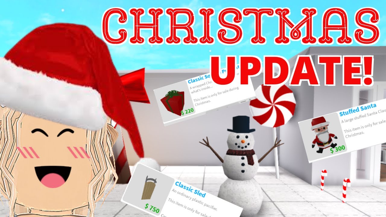 BLOXBURG Christmas Update! Christmas Decorations! YouTube