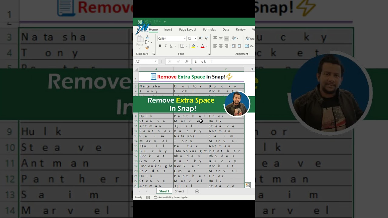 Computer Knowledge for Beginners. Remove extra space in Ms Excel adlı videoyu YouTube'da izle Computer Knowledge for Beginners. Remove extra space in Ms Excel adlı videoyu YouTube'da izle