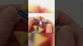 Beaded Warped Hexagons and Triangles Kaleidocycle