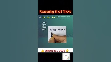Reasoning Short Tricks| SSC GD Reasoning| Analogy| Reasoning Questions| #ssc #allexam #simpleeasy55m